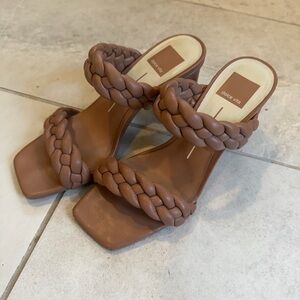 Dolce Vita Brown Braided Mules